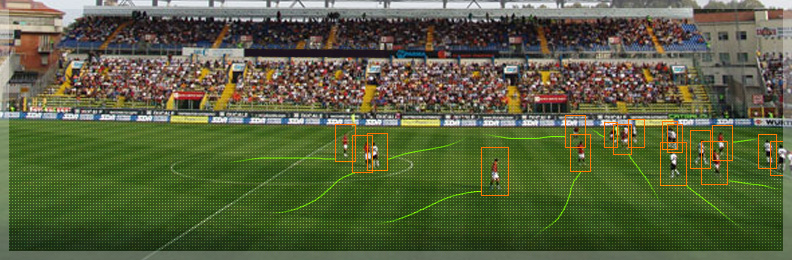 esempio di tracking calciatori per analisi video calcio e sport in genere
